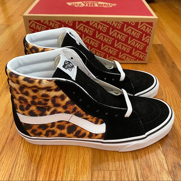 Vans Sk8-Hi Leopard Print Women’s Sneakers - Picture 4 of 6